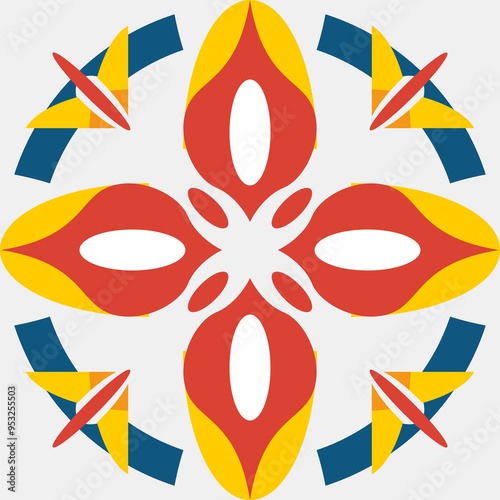 Seamless geometrical pattern can be use for making unlimited seamless pattern. This pattern can be apply for making tiles  pattern, fabric, embroidery, carpet, decorative, and background. 