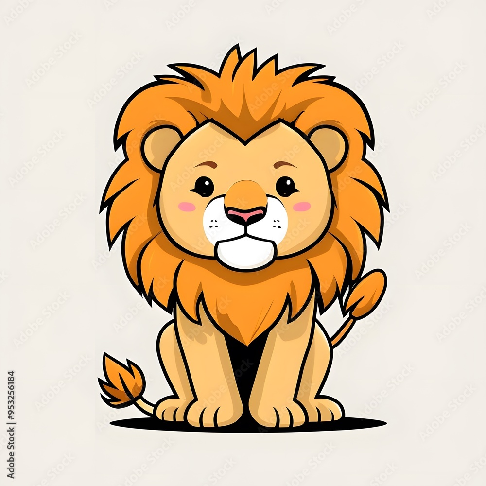 lion cartoon illustration lion cartoon illustration