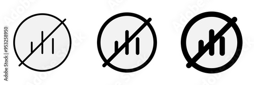 Editable vector no signal icon. Part of a big icon set family. Perfect for web and app interfaces, presentations, infographics, etc