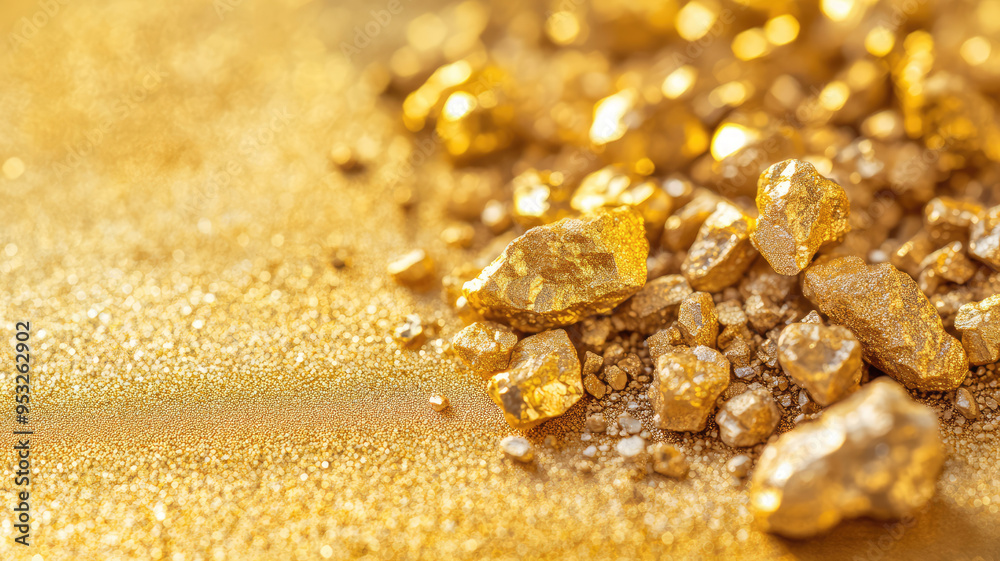 gold nuggets on a gold colored background, detailed high resolution photo gold nuggets on a gold colored background, detailed high resolution photo