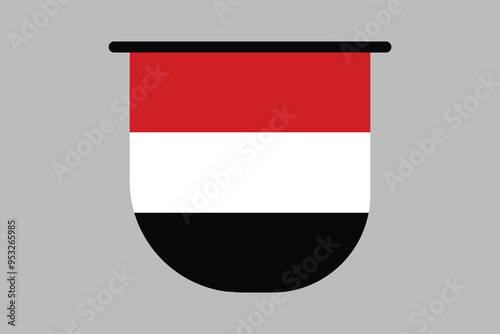 Yemen flag, The flag of Yemen, Yemen national flag, Yemen flag vector illustration
