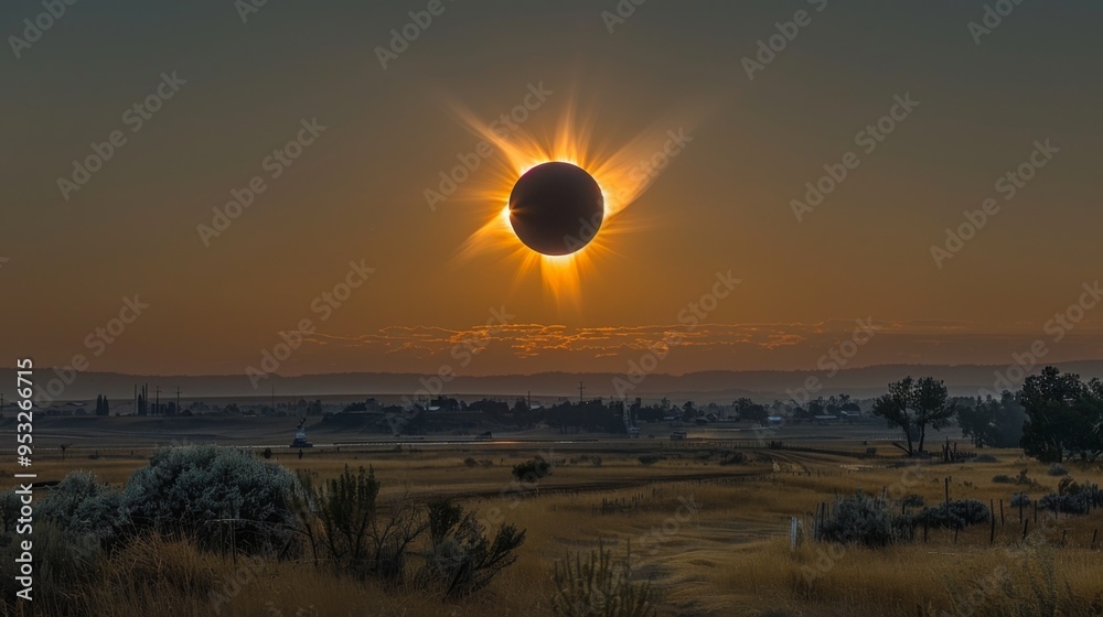 A mesmerizing sight as the shadow cone of the solar eclipse races across the earth, creating an extraordinary interplay of A mesmerizing sight as the shadow cone of the solar eclipse races across the earth, creating an extraordinary interplay of
