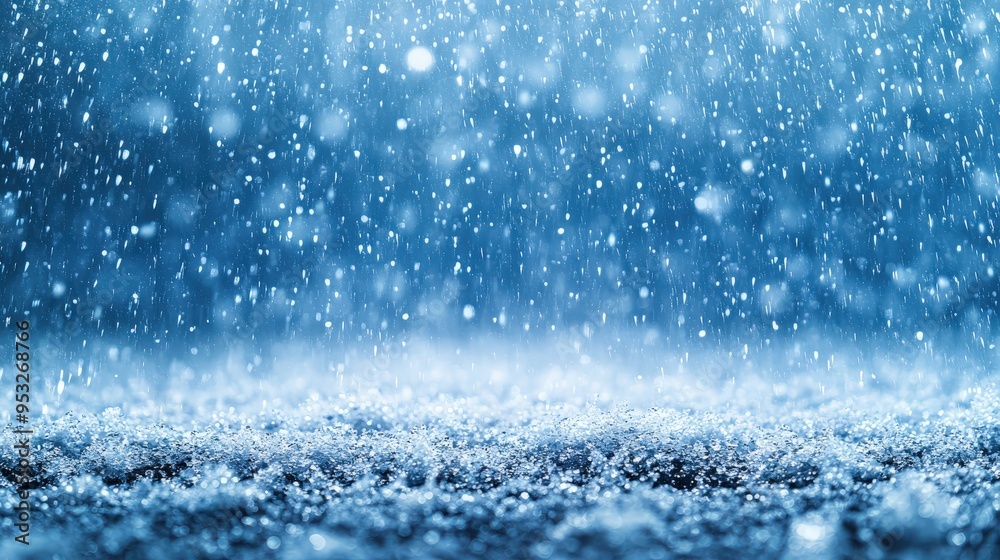 Obraz premium Rain Drops on Surface.