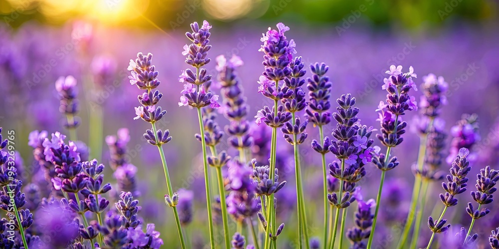 Beautiful close-up of a lavender plant in full bloom Beautiful close-up of a lavender plant in full bloom