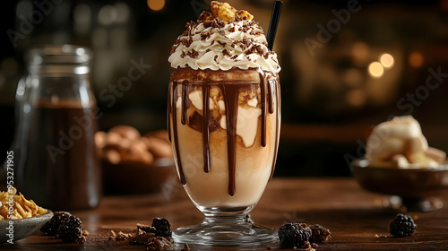 Close-up of a decadent choc...
