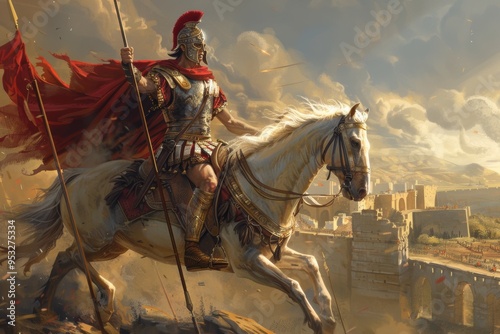 Majestic Alexander the Great. Historical Warrior concept photo