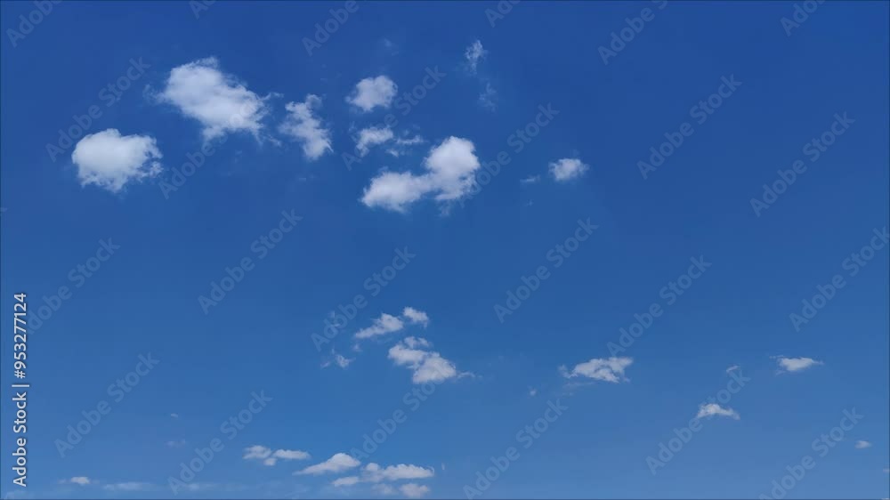 Small clouds forming and moving. Small clouds forming and moving.