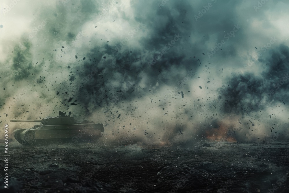 Battlefield. War zone concept Battlefield. War zone concept