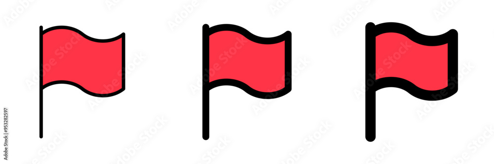 Editable vector flag marker icon. Part of a big icon set family. Perfect for web and app interfaces, presentations, infographics, etc Editable vector flag marker icon. Part of a big icon set family. Perfect for web and app interfaces, presentations, infographics, etc