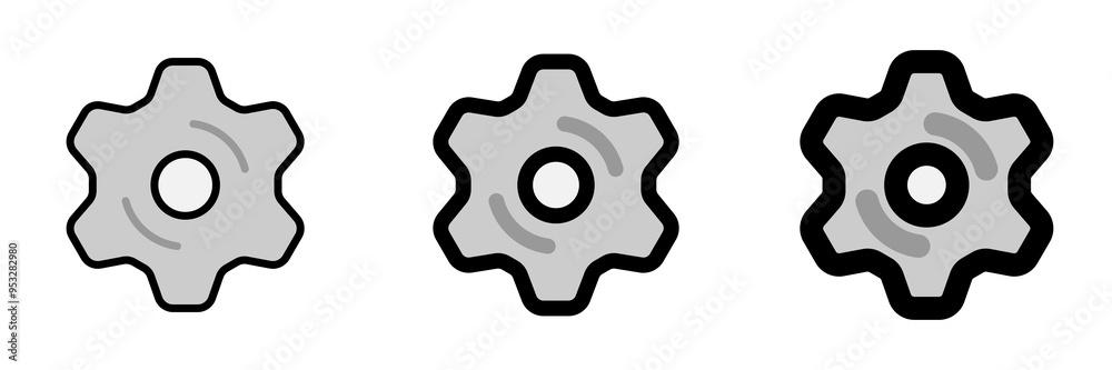 Editable vector gear cog setting icon. Part of a big icon set family. Perfect for web and app interfaces, presentations, infographics, etc Editable vector gear cog setting icon. Part of a big icon set family. Perfect for web and app interfaces, presentations, infographics, etc