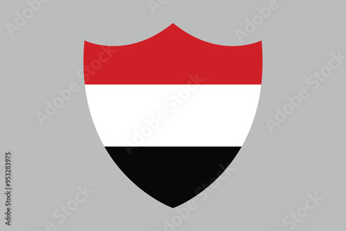 Yemen flag sign, Yemen national flag, Yemen flag vector illustration
