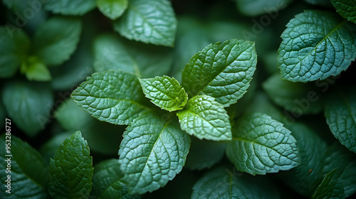 Close-up of fresh green min...
