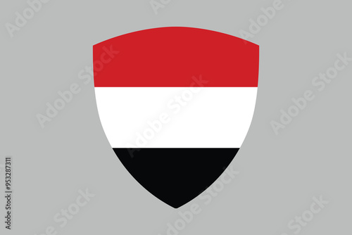 Yemen flag sign, Yemen national flag, Yemen flag vector illustration
