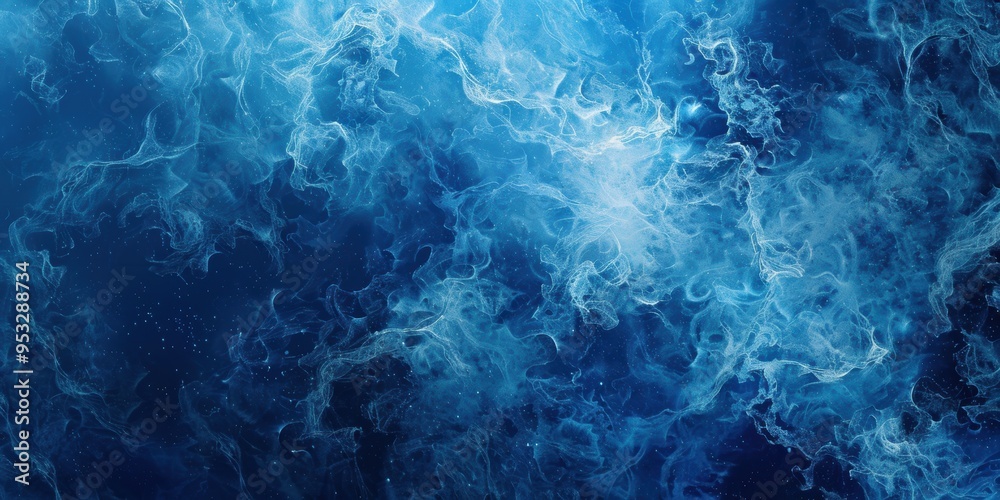 Obraz premium Serene Blue. Minimalist aesthetic concept