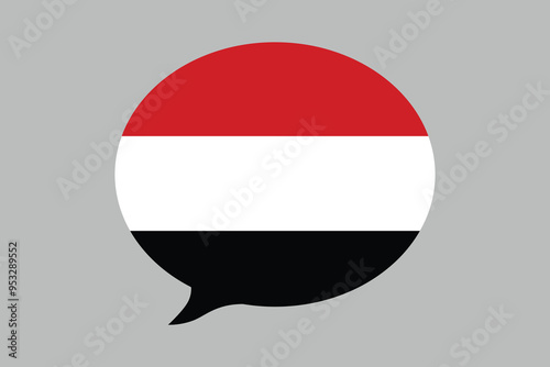 Free Download Yemen flag with massage sign, Yemen national flag, Yemen flag vector illustration
 - GFXLoad