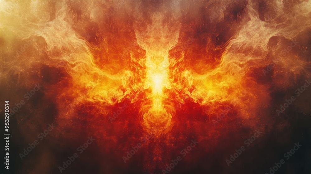 Fototapeta premium Abstract Fire and Smoke