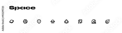 Kamao Icon – Brutalist icon set style_Space