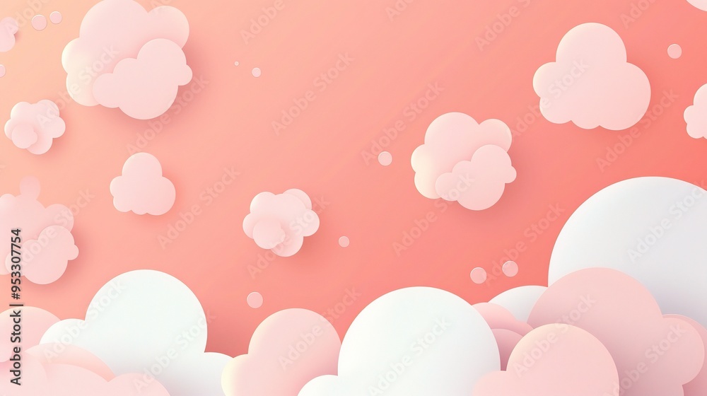 Stunning Pink Minimal Cloud Background: A Dreamy and Elegant Visual Delight. Showcasing the Softness and Charm. Stunning Pink Minimal Cloud Background: A Dreamy and Elegant Visual Delight. Showcasing the Softness and Charm.