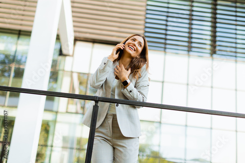 Business woman enjoys a del...
