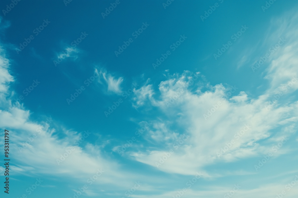 Serene Sky Design Element, Featuring a Vast Blue Expanse with Puffy Clouds, Ideal for Modern Graphic Design Backdrops and Limitless Creative Projects. Serene Sky Design Element, Featuring a Vast Blue Expanse with Puffy Clouds, Ideal for Modern Graphic Design Backdrops and Limitless Creative Projects.