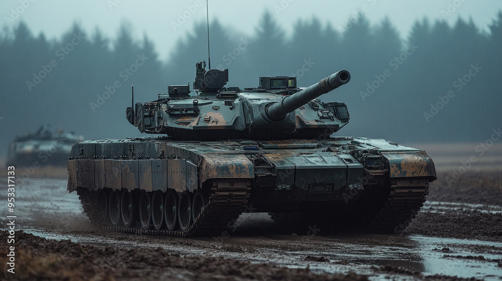 A futuristic tank equipped with advanced armor and weapon systems, emphasizing the strength and innovation in ground combat vehicles. A futuristic tank equipped with advanced armor and weapon systems, emphasizing the strength and innovation in ground combat vehicles.