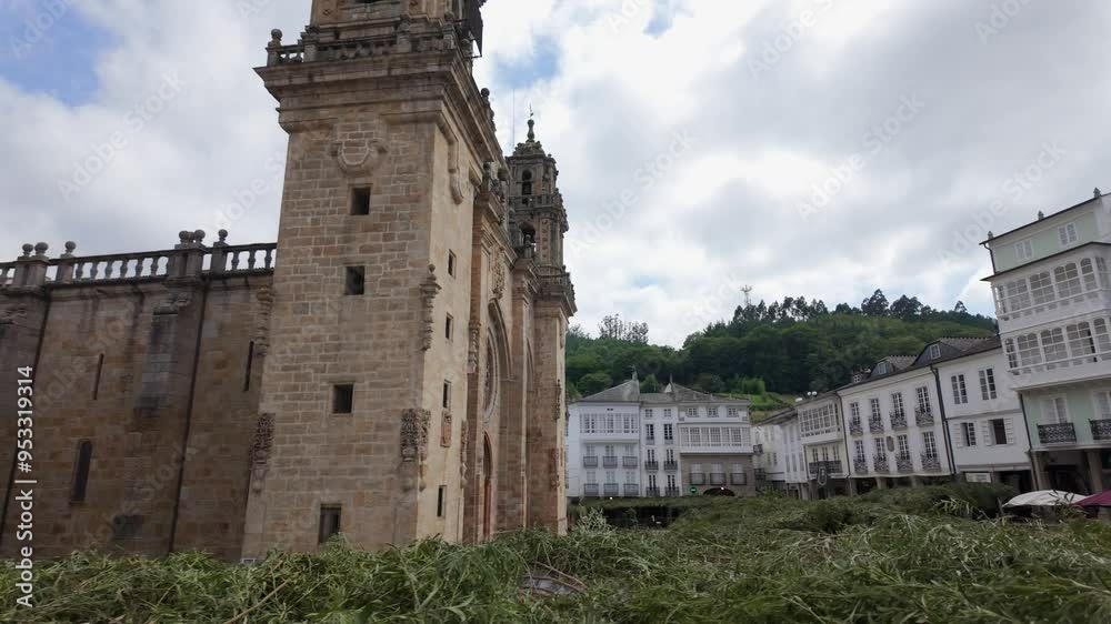 Mondonedo Cathedral, a town where pilgrims on the Camino de Santiago pass through, Spain Mondonedo Cathedral, a town where pilgrims on the Camino de Santiago pass through, Spain