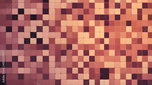 Pixelated Grid Featuring Tones of One Color with Subtle Background Image