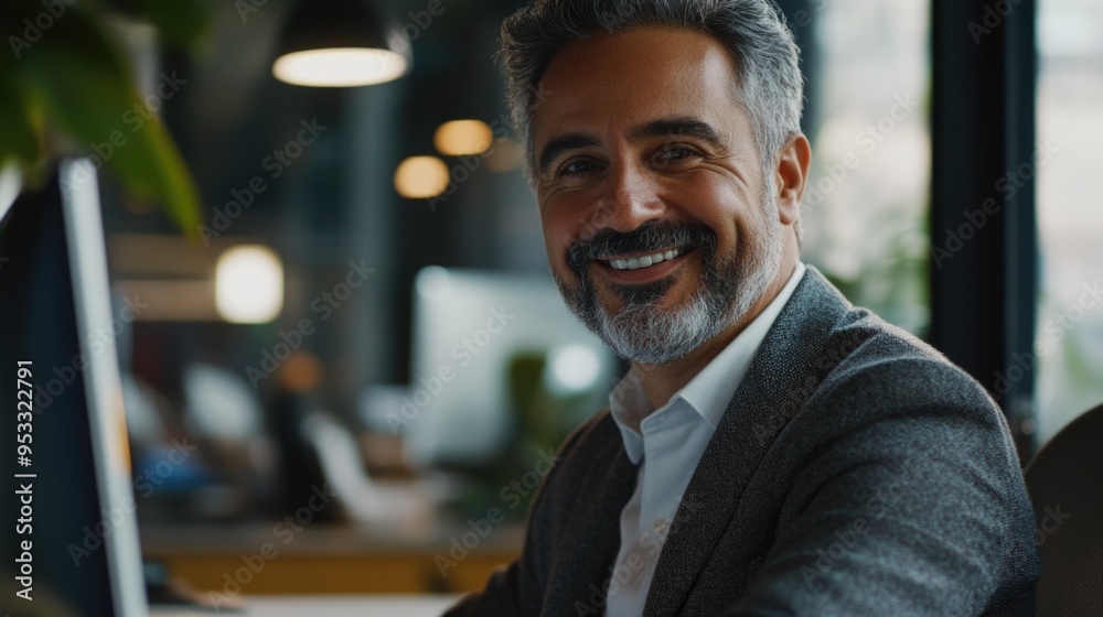 Executive Portrait with Smile and Glasses Executive Portrait with Smile and Glasses