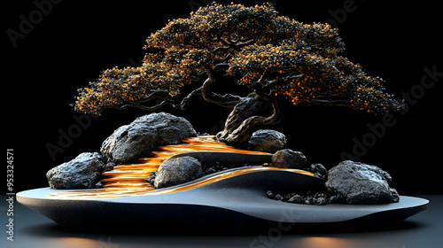 Miniature Bonsai Tree with ...