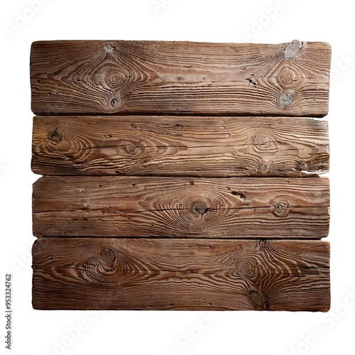 old wood texture isolated on Transparent Background. photo