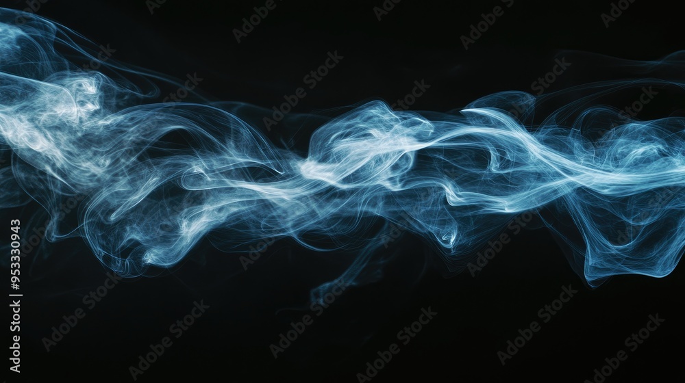 Abstract texture of smoke or mist against a black background, providing a mysterious and ethereal backdrop Abstract texture of smoke or mist against a black background, providing a mysterious and ethereal backdrop