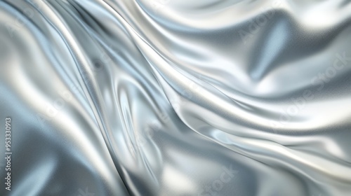 Abstract silver gradient background with a polished metal texture and soft highlights, adding a sense of elegance and depth.