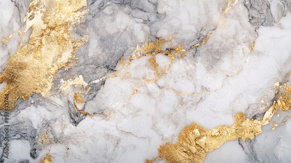 Fine texture of white marble with gray and gold veins, providing a luxurious and classic background pattern. Fine texture of white marble with gray and gold veins, providing a luxurious and classic background pattern.