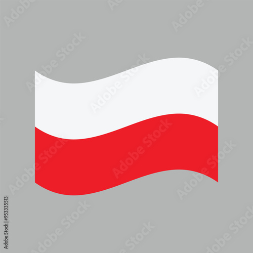 Free Download Waving flag of Poland vector. - GFXLoad