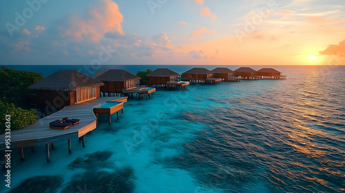 Overwater bungalows with pr...