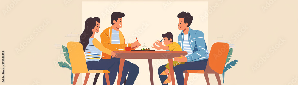 Parents comforting children after a fall, helping with homework, sharing meals as a family, parenting challenges met with love and patience Parents comforting children after a fall, helping with homework, sharing meals as a family, parenting challenges met with love and patience