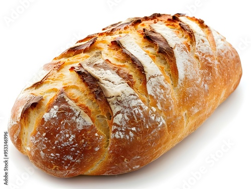 Freshly Baked Artisan Bread Loaf with Crisp Golden Crust and Warm Homemade Goodness