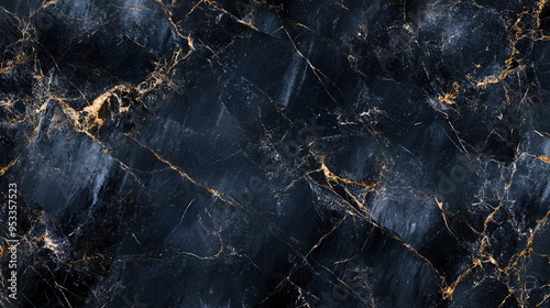 Cracked black marble abstract texture background with fine detail suitable for design or nature inspired wallpaper.