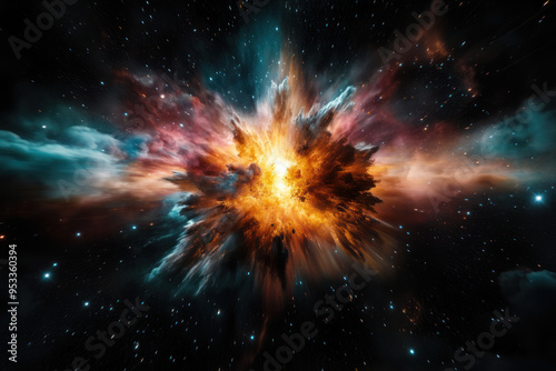 Wallpaper Mural Massive Explosion im Weltraum, Massive Explosion in Space Torontodigital.ca