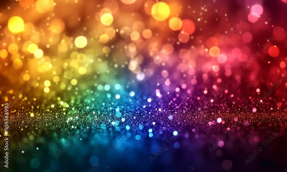 Colorful bokeh lights with glitter sparkle. Colorful bokeh lights with glitter sparkle.