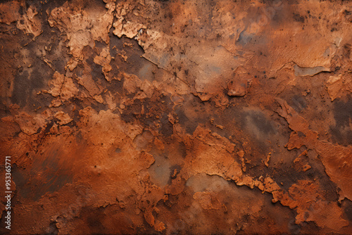 Processed collage of old rusty metal sheet texture in daylight. Background for banner