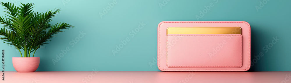 Pay day graphic, digital wallet with payday notification, modern finance, 3D illustration