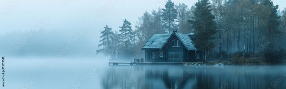 Lakeside Dream Retreat, a serene abode nestled by a tranquil misty lake, surrounded by lush greenery, offering peaceful reflections and a calming atmosphere. Lakeside Dream Retreat, a serene abode nestled by a tranquil misty lake, surrounded by lush greenery, offering peaceful reflections and a calming atmosphere.