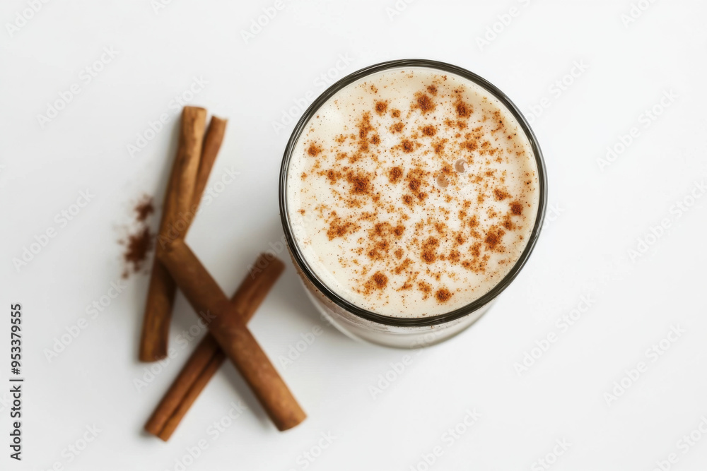 Creamy Horchata with Cinnamon Sprinkle Creamy Horchata with Cinnamon Sprinkle