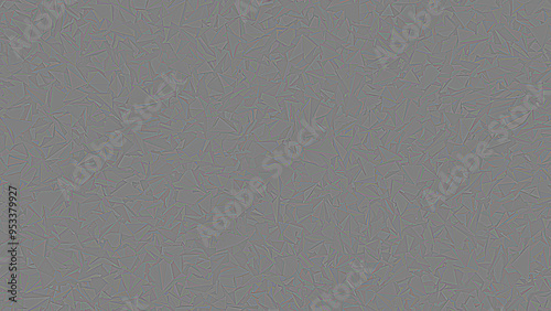 Colorful polygon edge line on gray surface (3D Rendering)