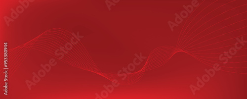 Abstract red wave background