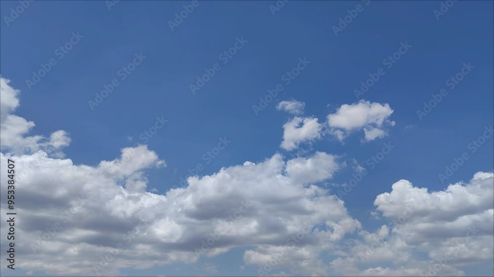 Curious dense clouds in the clear blue sky Curious dense clouds in the clear blue sky
