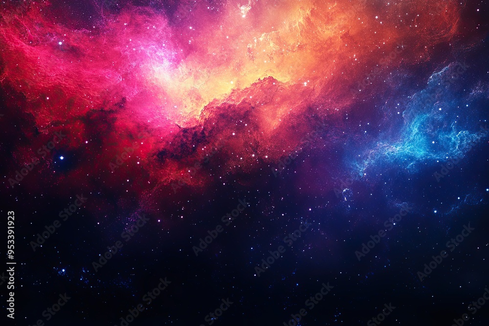 Naklejka premium Colorful clouds in cosmos 