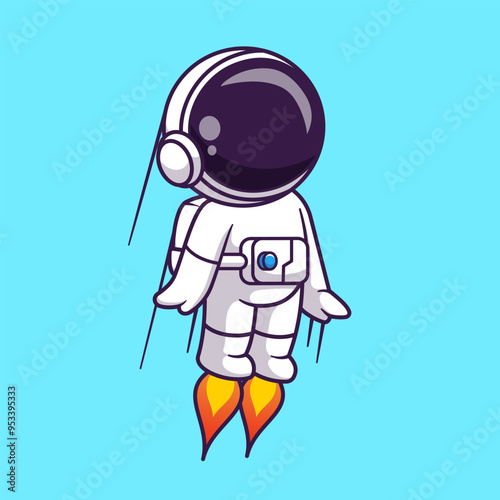 Cute Astronaut Flying With Rocket Cartoon Vector Icon
Illustration. Science Technology Icon Concept Isolated
Premium Vector. Flat Cartoon Style