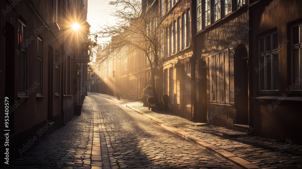 Fototapeta premium Empty street